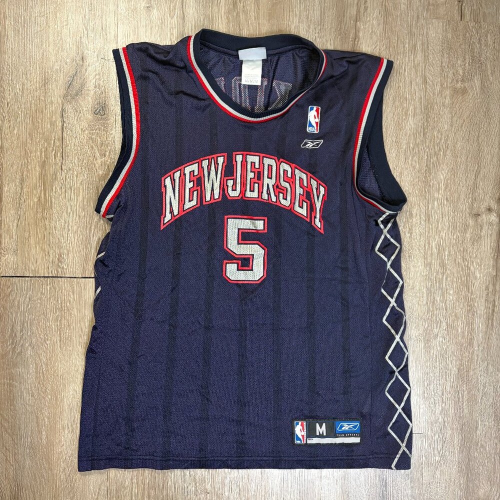 VTG Jason Kid New Jersey Nets Medium Reebok Vintage NBA Basketball